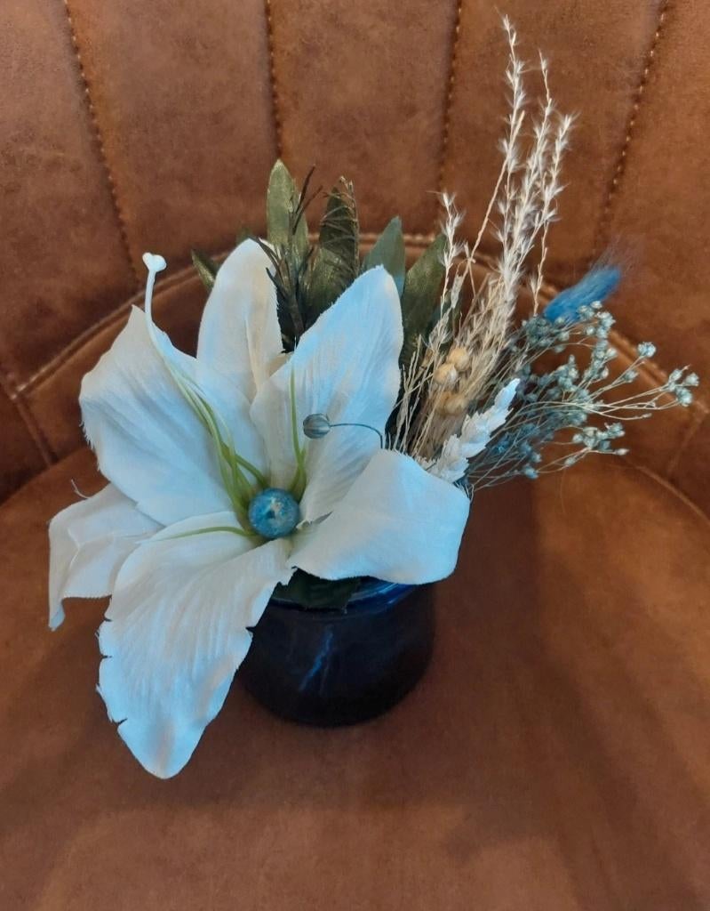 Vaasje met droogbloemen, Ophalen of Verzenden, Nieuw