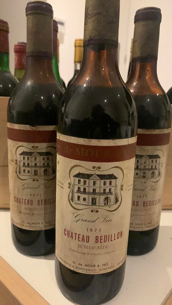 Château Bedillon Bordeaux 1971 - De Mour & fils, Ophalen of Verzenden, Nieuw