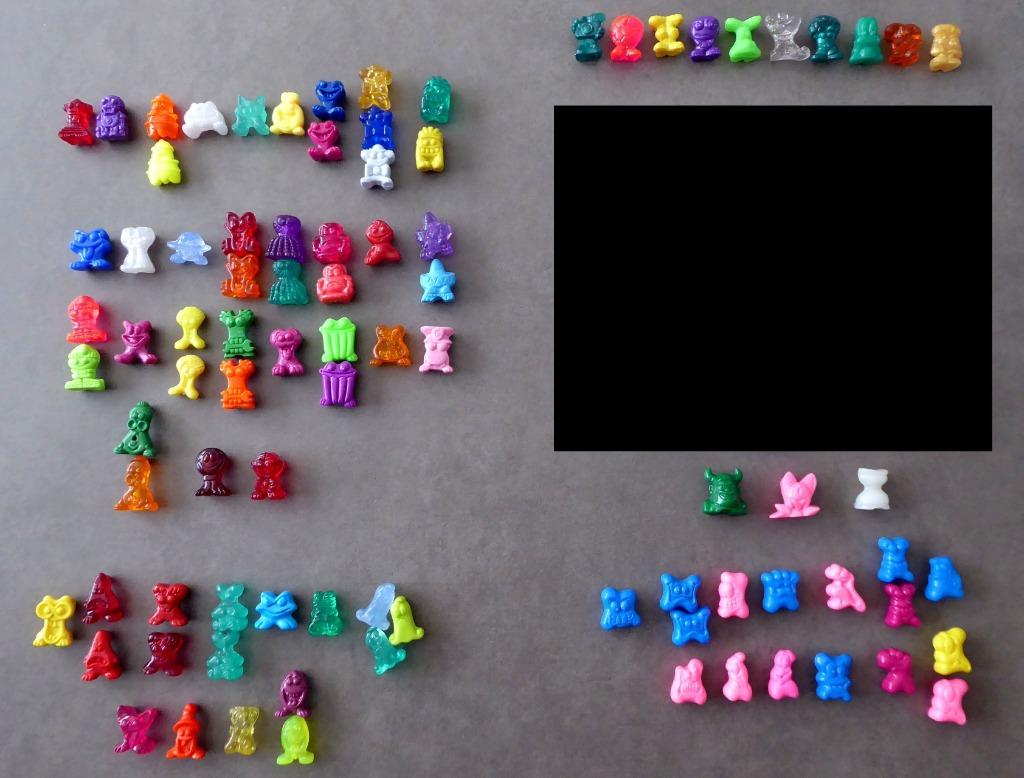Lot 72 gogo's crazy bones +16 Jojo's, Collections, Jouets miniatures, Enlèvement ou Envoi, Utilisé