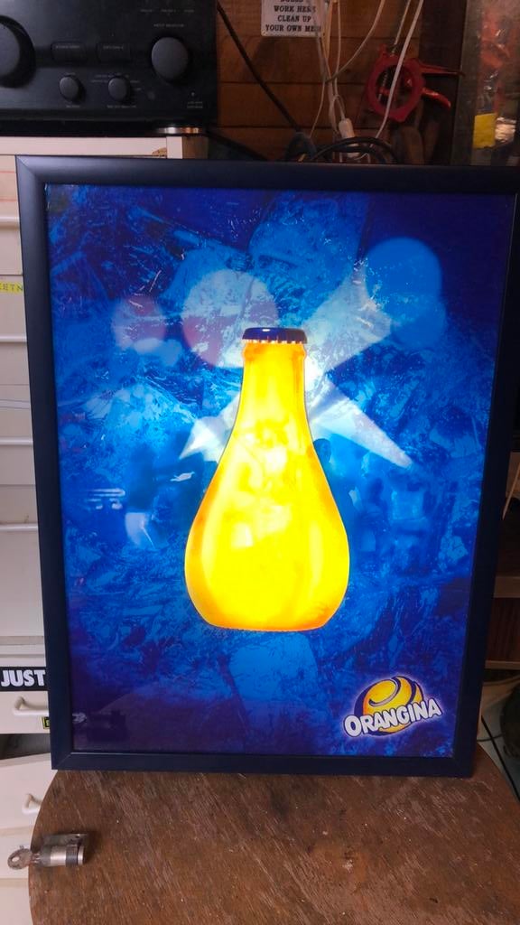 Orangina lichtreclame, Collections, Enlèvement, Neuf, Table lumineuse ou lampe (néon)