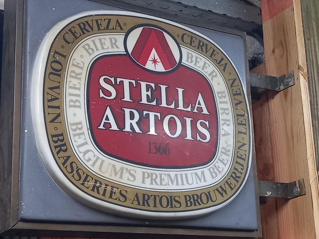 Reclame Lichtbak Stella Artois uit de jaren '60, Verzamelen, Ophalen, Gebruikt, Reclamebord