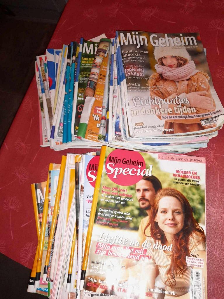 Tijdschriften Mijn geheim, meerdere jaren, Enlèvement ou Envoi, Utilisé, Magazine féminins