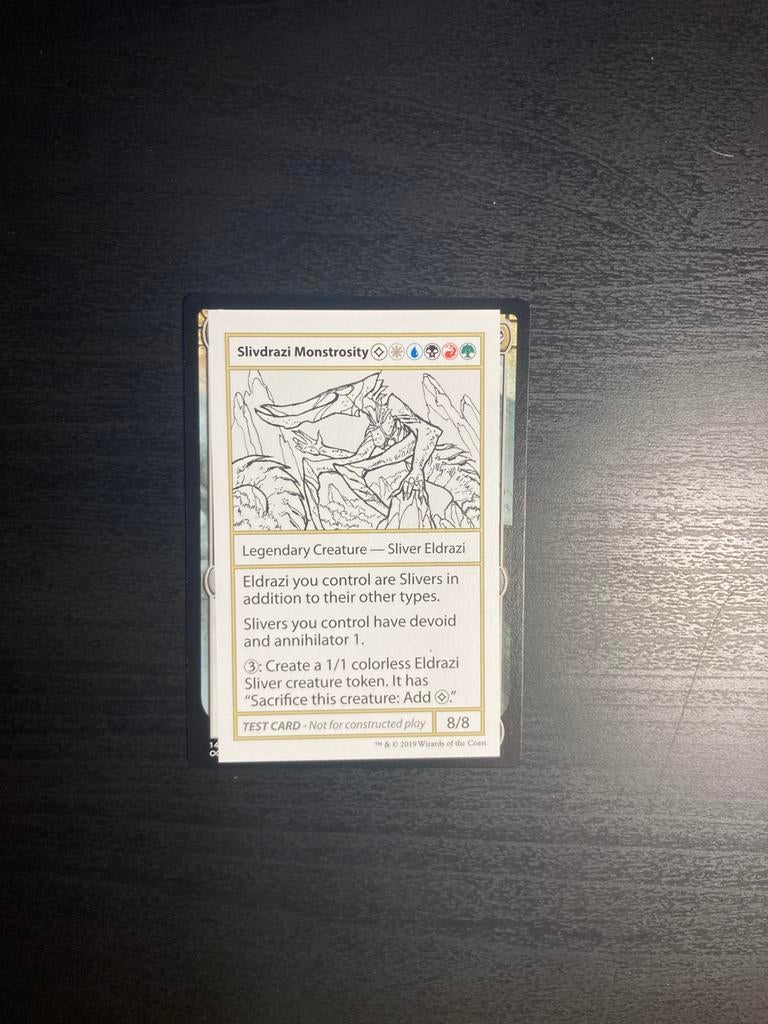 Magic the gathering Slivdrazi Monstrosity, Ophalen of Verzenden, Nieuw, Losse kaart