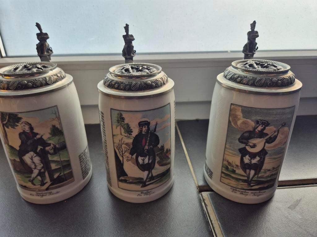 Mooie set bierpullen, Enlèvement