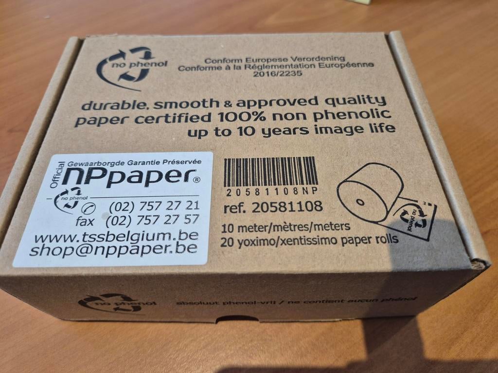 Rolletjes papier voor oa bancontact, Zakelijke goederen, Verzenden