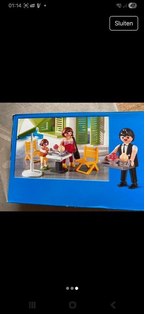 Playmobil café, Ophalen of Verzenden, Zo goed als nieuw, Complete set
