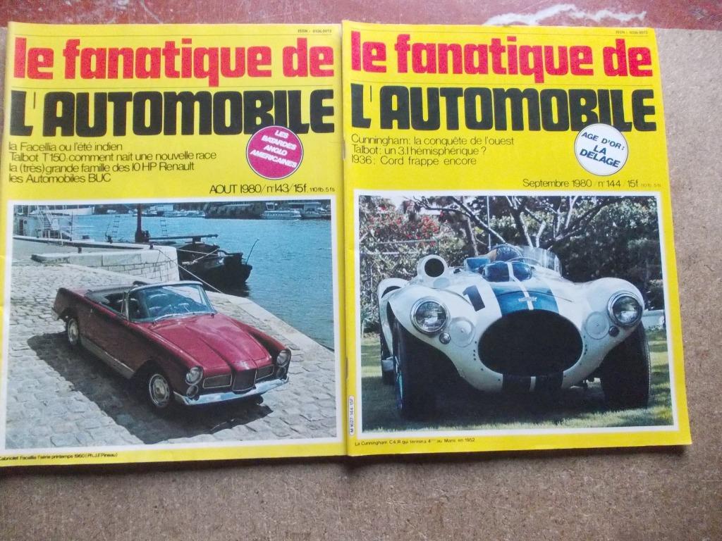 LOT MAGAZINE REVUE FANATIQUE DE L AUTOMOBILE  1980, Livres, Autos | Brochures & Magazines, Comme neuf, Général, Enlèvement ou Envoi