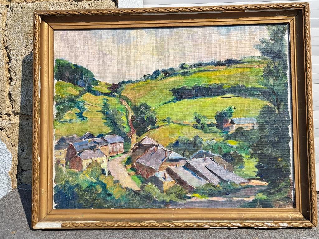 Huile sur toile cartone de Walter bossaerts, Enlèvement ou Envoi