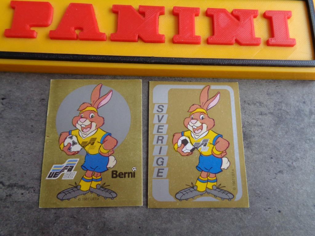 PANINI VOETBAL STICKERS EURO 92 EK 2X BERNI, Hobby en Vrije tijd, Stickers en Plaatjes, Ophalen of Verzenden