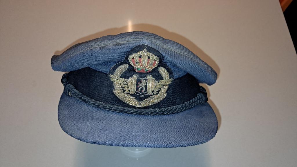 BELGIQUE - ABL - KEPI OFFICIER AVIATION - ANNEES 50, Ophalen of Verzenden, Luchtmacht, Helm of Baret