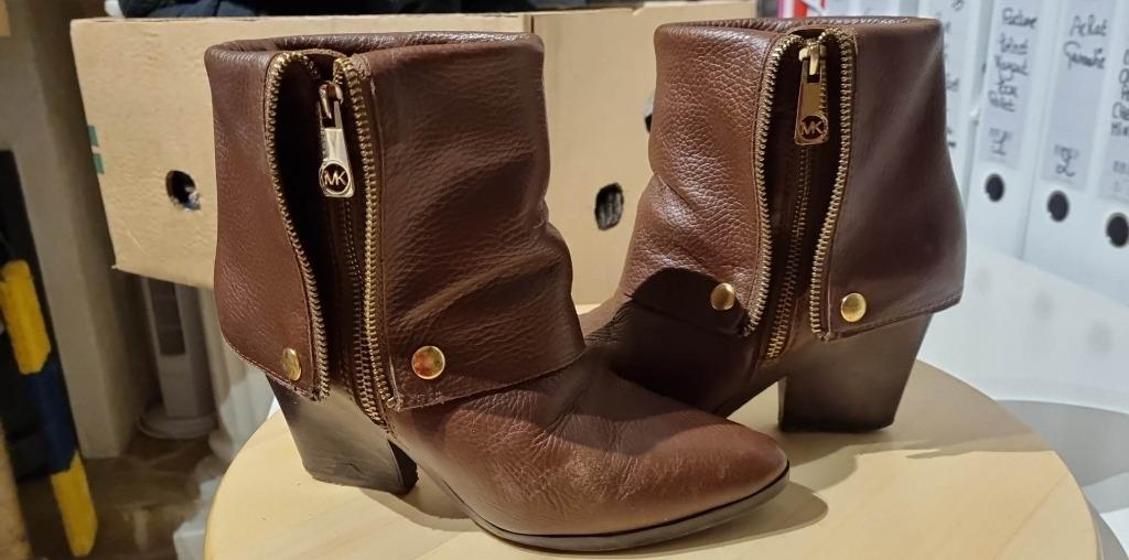 Michael Kors 37 laars zo goed als nieuw, Kleding | Dames, Schoenen, Zo goed als nieuw, Lage of Enkellaarzen, Bruin, Verzenden