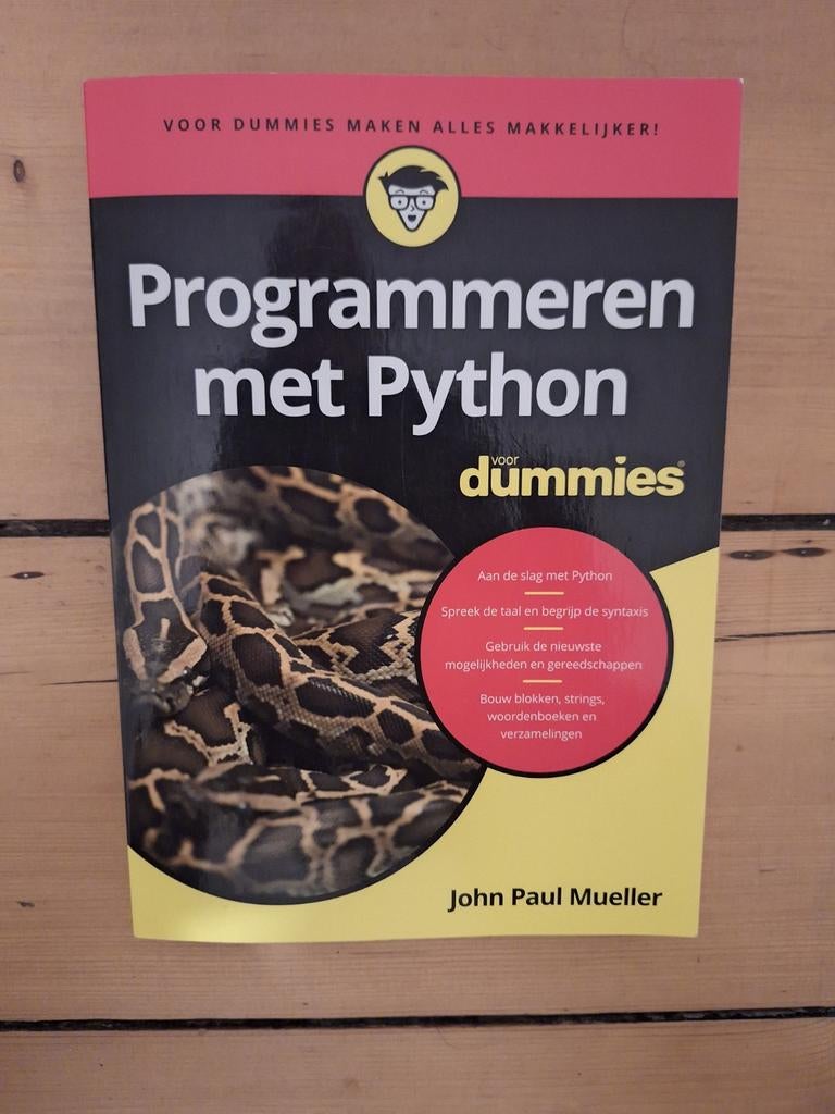 Programmeren met Python voor dummies, Boeken, Ophalen of Verzenden