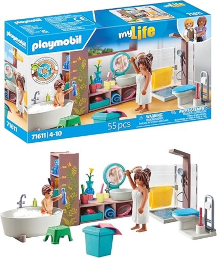 Salle de bain PLAYMOBIL avec baignoire LIVRAISON GRATUITE, Envoi, Neuf, Ensemble complet