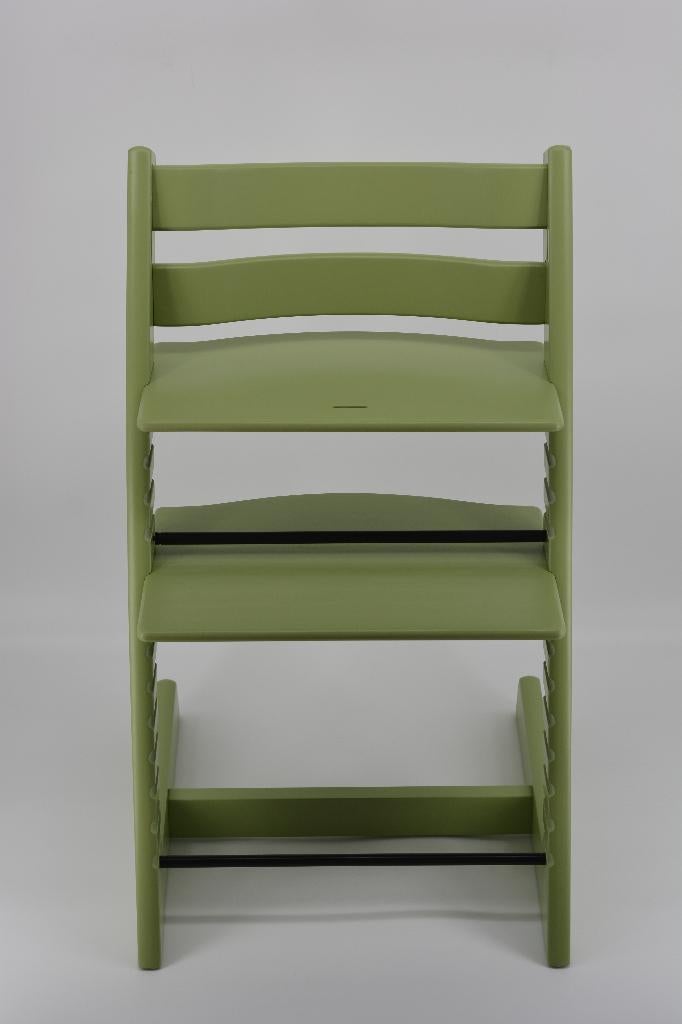 Stokke Tripp Trapp Moss Green – Refurbished model, Kinderen en Baby's, Kinderstoelen, Verzenden, Zo goed als nieuw, Meegroeistoel