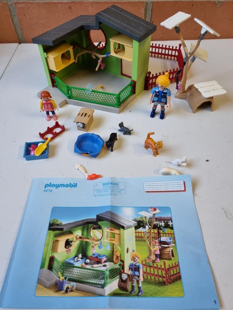 Playmobil kattenverblijf (9276), Verzenden, Zo goed als nieuw, Complete set