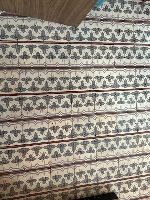 oude vloeren, Ophalen, Gebruikt, Vloertegels