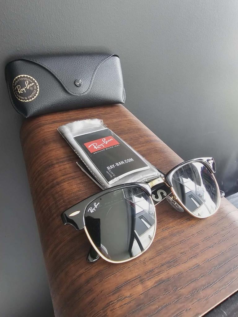 Ray-Ban Clubmaster RB 3016 49mm, Enlèvement ou Envoi, Comme neuf, Ray-Ban, Lunettes de soleil