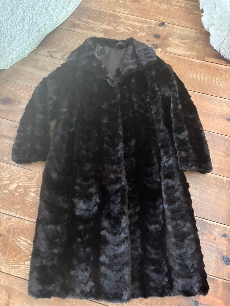 Bontmantel Nerts, Kleding | Dames, Jassen | Winter, Ophalen, Zo goed als nieuw, Maat 36 (S), Bruin