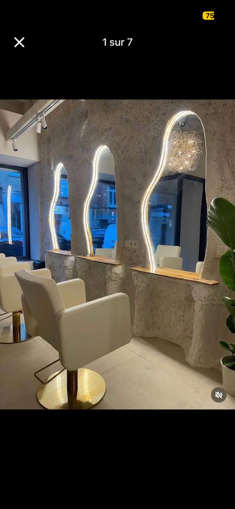 Chaise de coiffure ou cabine esthétique a louer