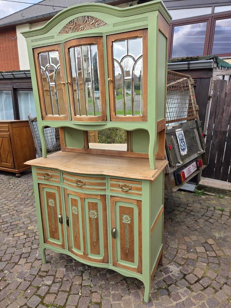 Magnifique ancien vaisselier,  buffet massif. Vintage, Enlèvement
