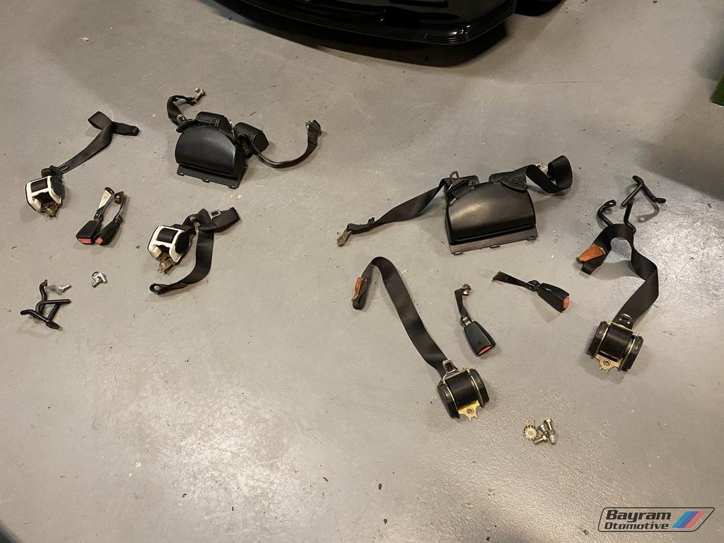 Bmw E36 cabrio gordelset compleet gordels 3-serie M3 gordel, Gebruikt, -, -, Ophalen of Verzenden