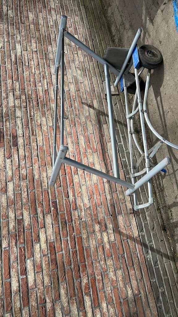 Glazen buro, Huis en Inrichting, Bureaus, Ophalen, Gebruikt, Secretaire, Overige merken