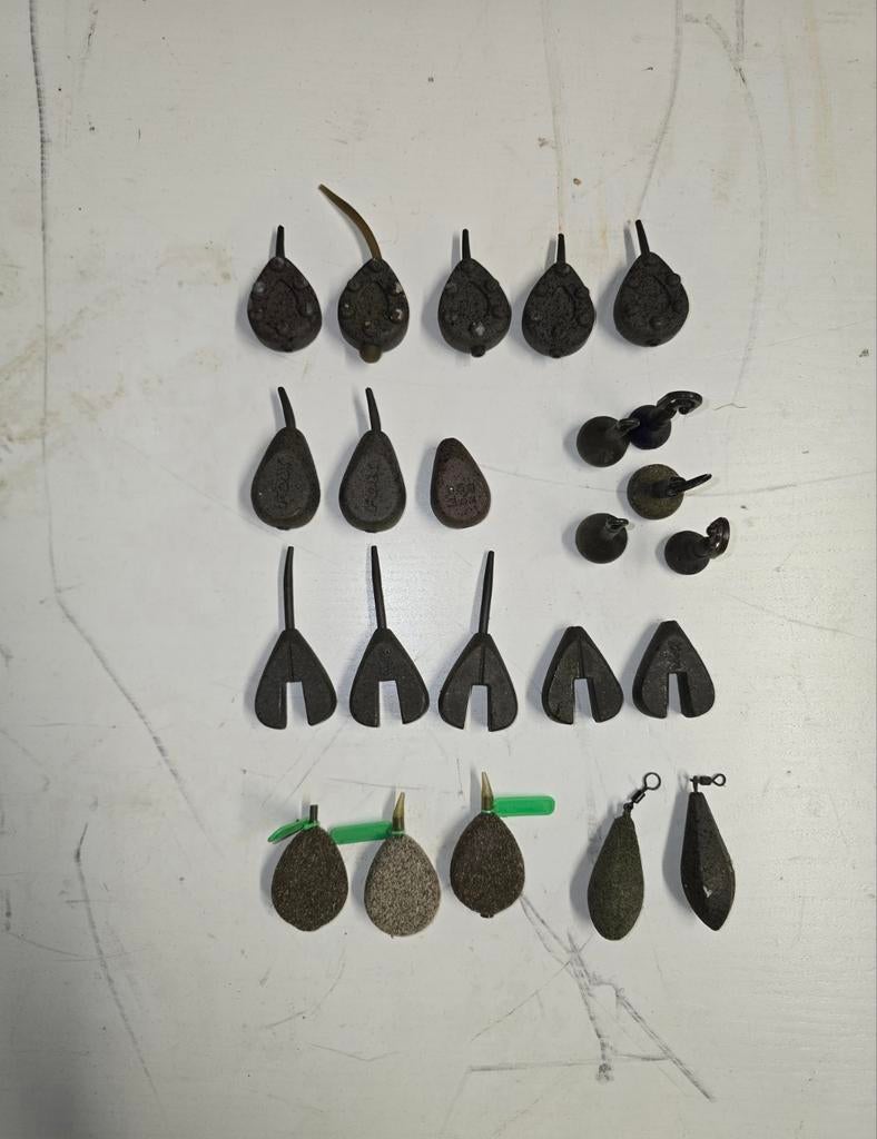 Karperlood verschillende gewichten., Watersport en Boten, Hengelsport | Karpervissen, Ophalen, Zo goed als nieuw, Dobber of Lood