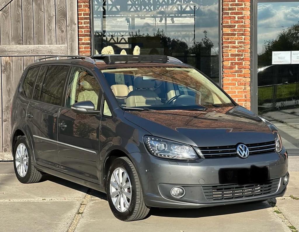 Vw touran 7plaatsen, Auto's, Euro 5, Adaptive Cruise Control, 7 zetels, Leder