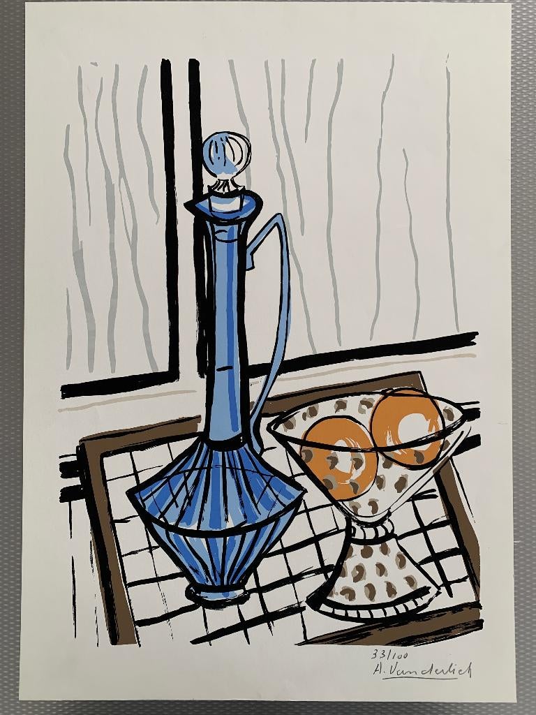 Armand Vanderlick - litho - stilleven, Ophalen of Verzenden
