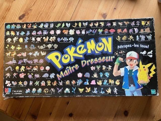 MB Pokémon master trainer bordspel maître dresseur, Drie of vier spelers, Ophalen of Verzenden, Gebruikt, MB spelen