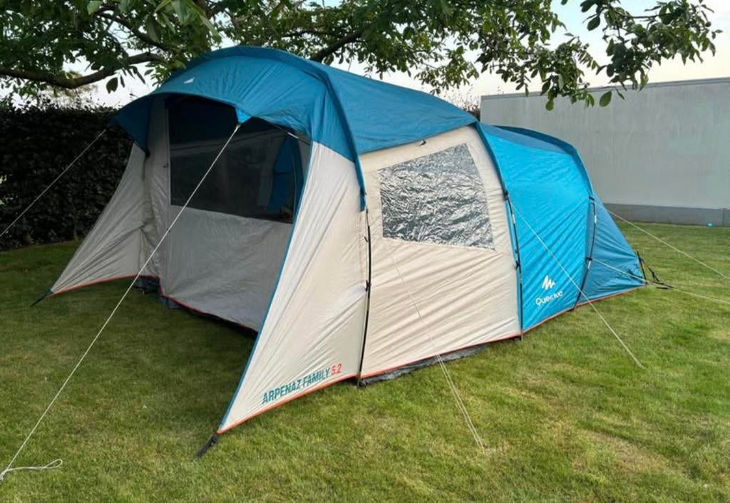 Quecha tent 5 personen, Caravans en Kamperen, Tenten, Ophalen, Zo goed als nieuw, Tot en met 5