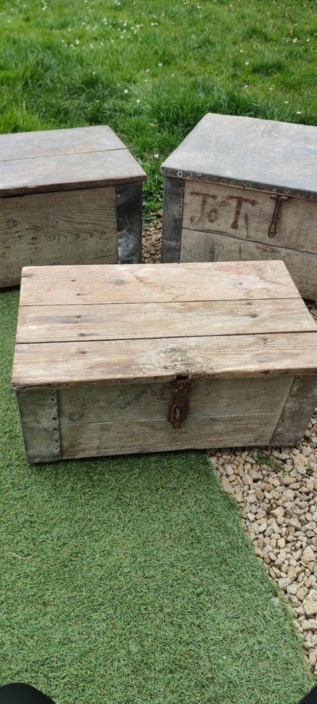 Ancienne malle, Maison & Meubles, Moins de 50 cm, 50 à 100 cm, Enlèvement, Utilisé