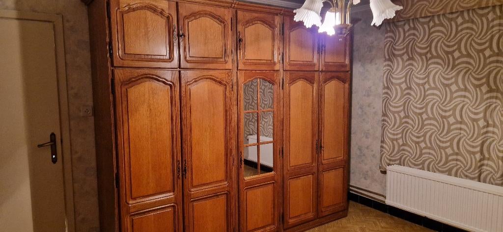 Eiken slaapkamer, Huis en Inrichting, Slaapkamer | Complete slaapkamers, Ophalen, Zo goed als nieuw, Tweepersoons, Eik