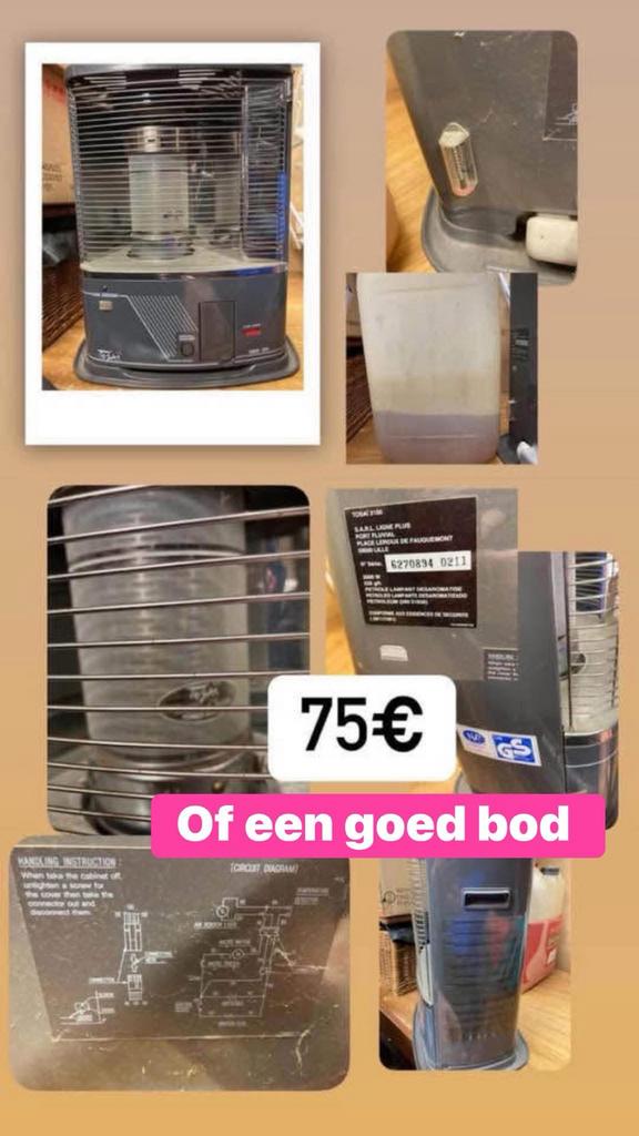 Verwarmer, Elektronische apparatuur, Airco's, Ophalen, Gebruikt, Verwarmen, Minder dan 60 m³