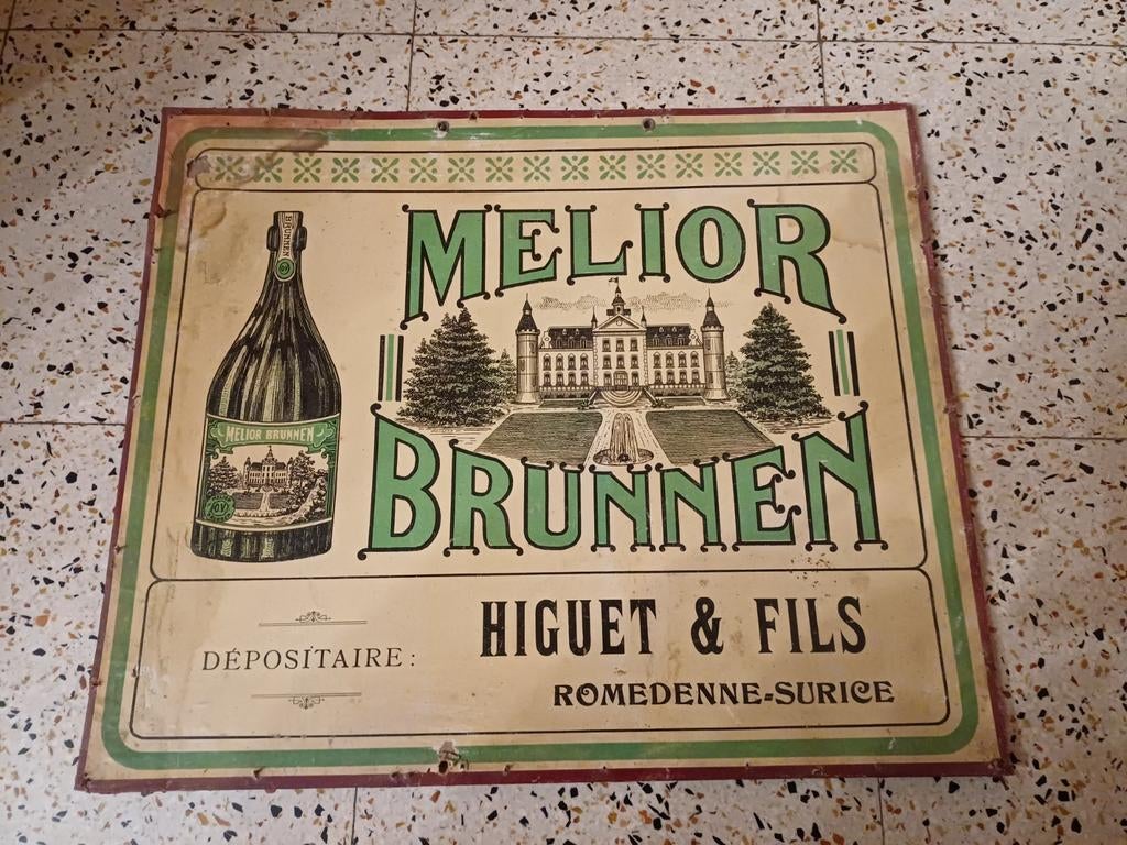 Carton publicitaire Melior, Collections, Enlèvement