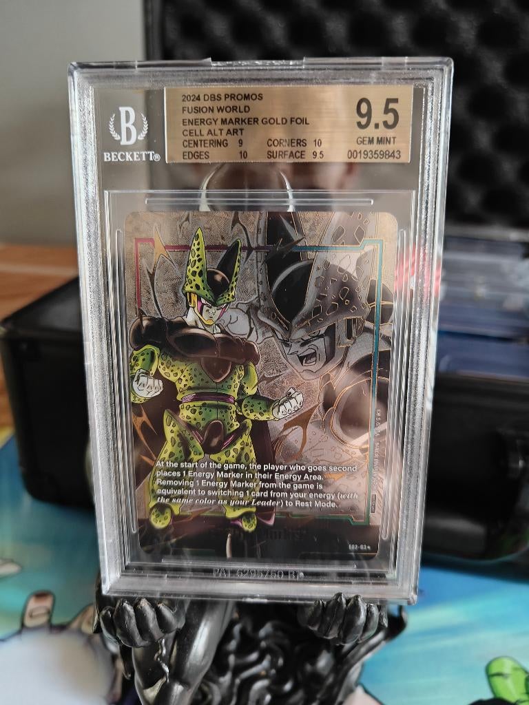 Marqueur énergétique d'or E02-03 Perfect Cell BGS 9.5, Collections, Enlèvement ou Envoi