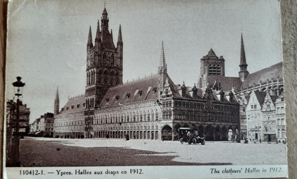 YPRES IEPER HALLES aux drapes 1912, Ophalen of Verzenden