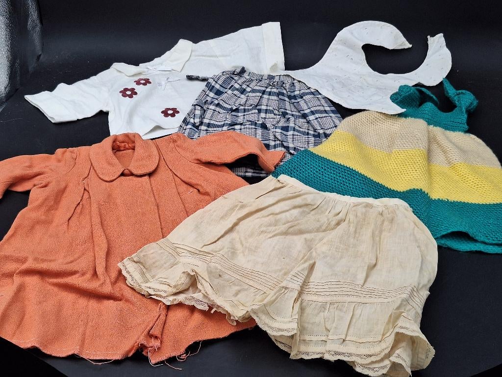 lot oude poppen kleding, jaren 50-60, Antiek en Kunst, Ophalen of Verzenden
