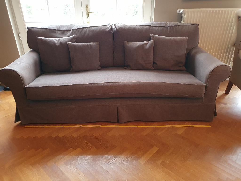 Canapé 4 places - Style campagnard chic - Intemporel, 75 à 100 cm, 300 cm ou plus, Banc droit, Enlèvement