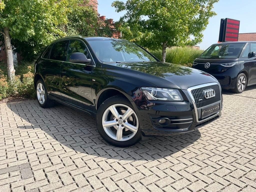 Audi Q5 2.0 TFSI *S-Line* - 2009/200.000km/Euro 5b - EXPORT, Auto's, Automaat, Q5, Zwart, Leder