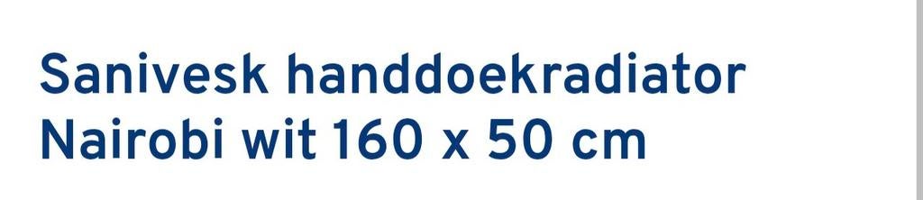 Sanivesk handdoek radiator, Ophalen, Handdoek