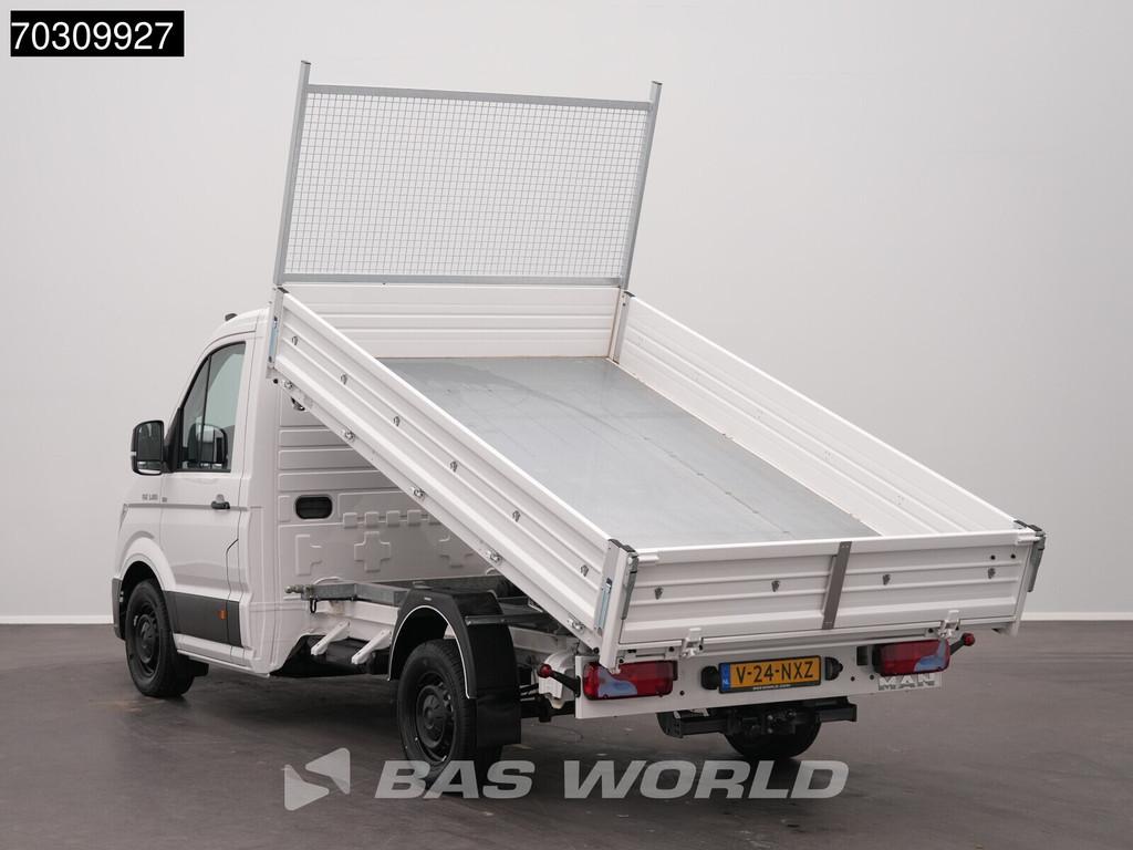 MAN TGE 3.180 BPM VRIJ! 3-Zijdige Kipper 180PK Automaat Navi, Auto's, Euro 6, 4 cilinders, 180 pk, Wit