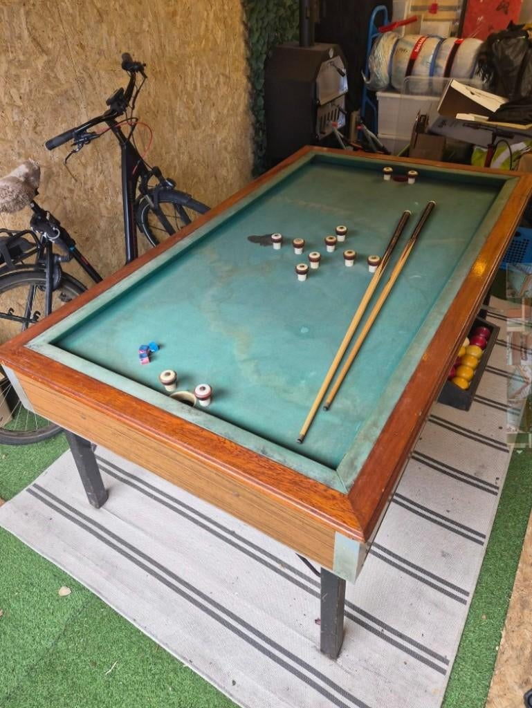 GERESERVEERD - Authentieke Toppenbiljart, Ophalen, Gebruikt, Biljarttafel