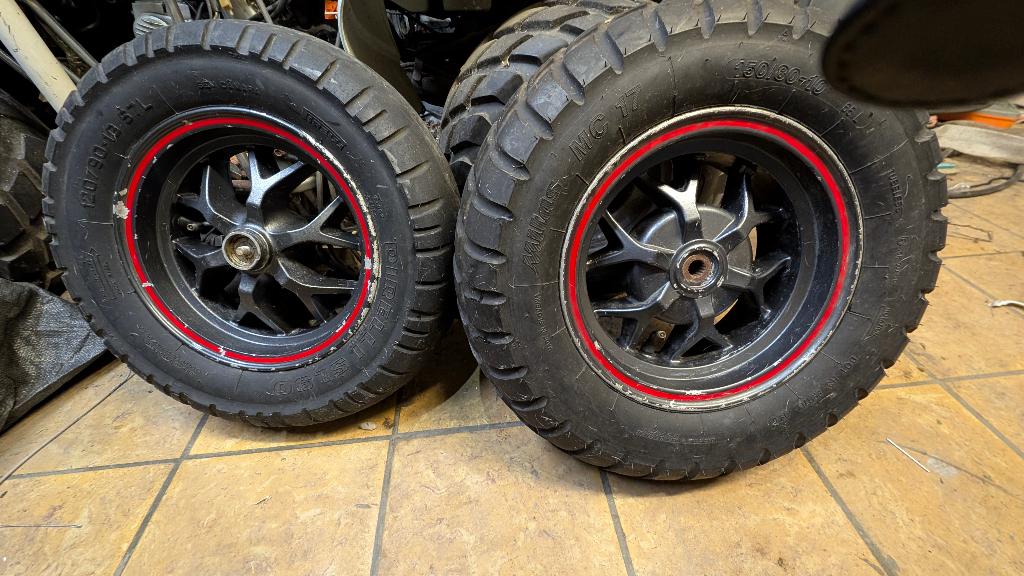 2 velgen mbk booster/yamaha next generation 10", Fietsen en Brommers, Brommeronderdelen | Scooters, Ophalen, Gebruikt, Overige typen