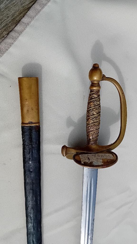 Franse sabel officier rijkswacht M1853, Verzamelen, Ophalen of Verzenden, Rijkswacht, Zwaard of Sabel