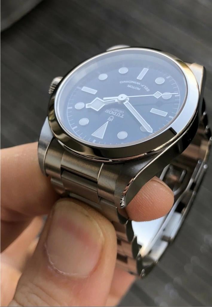 Tudor black bay 36mm, Handtassen en Accessoires, Horloges | Heren, Ophalen