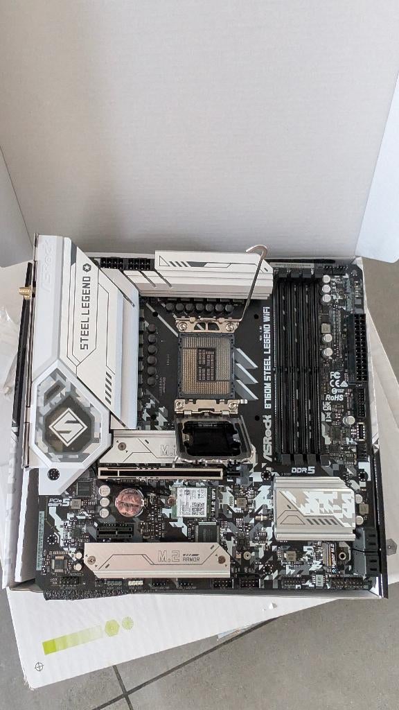 ASRock B760M Steel Legend WiFi, Informatique & Logiciels, Neuf, LGA 1700, Enlèvement ou Envoi, Micro-ATX