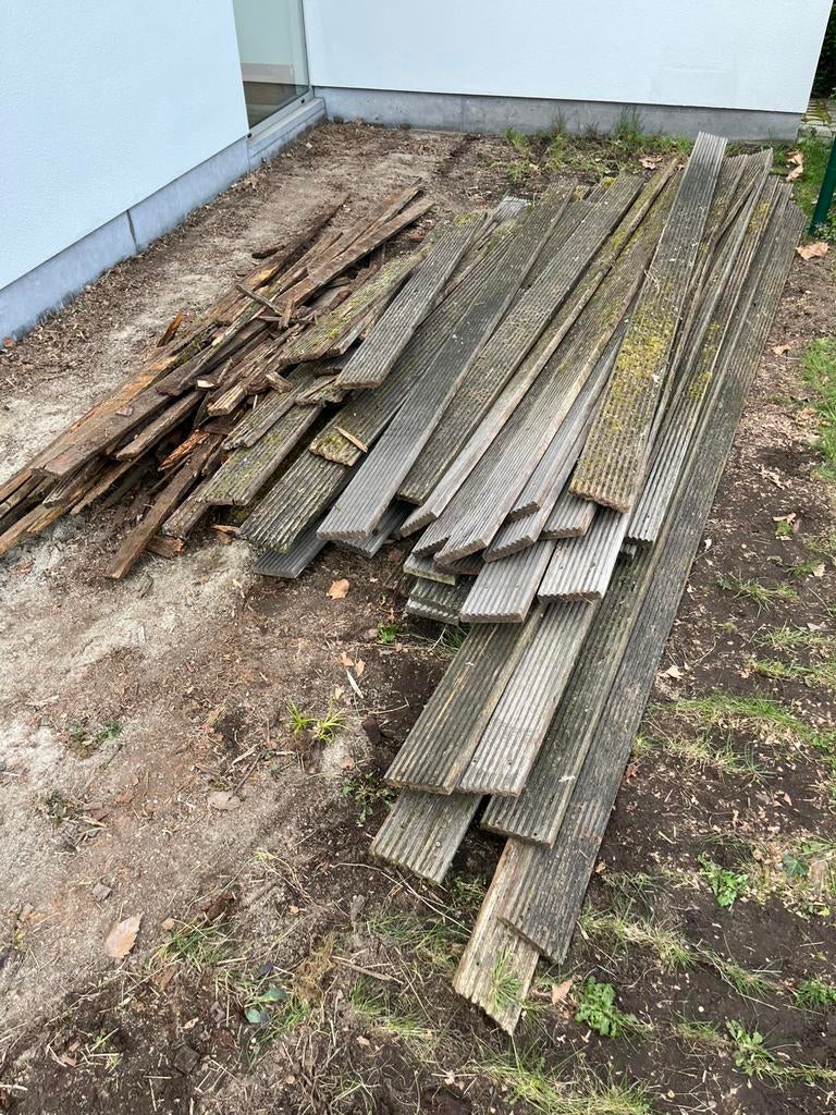 Partij bangkirai recup, Tuin en Terras, Ophalen, Planken, Hardhout