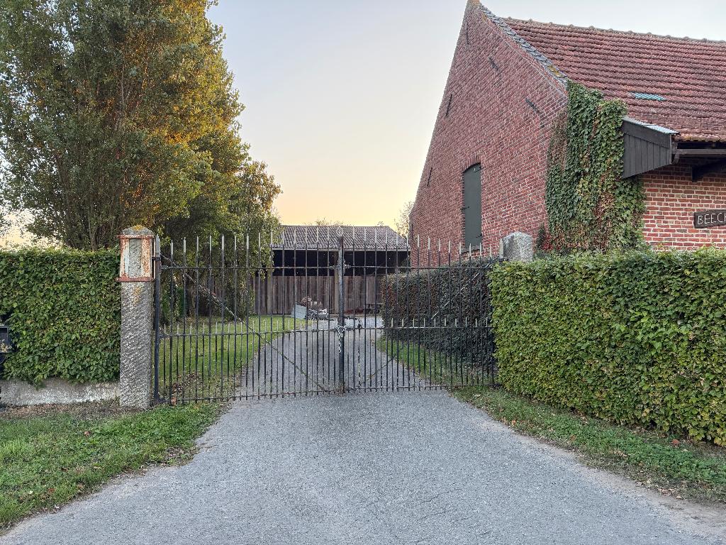Smeedijzeren poort herenhoeve incl. natuurstenen zuilen, Ophalen, Met poort, Gebruikt, Overige typen