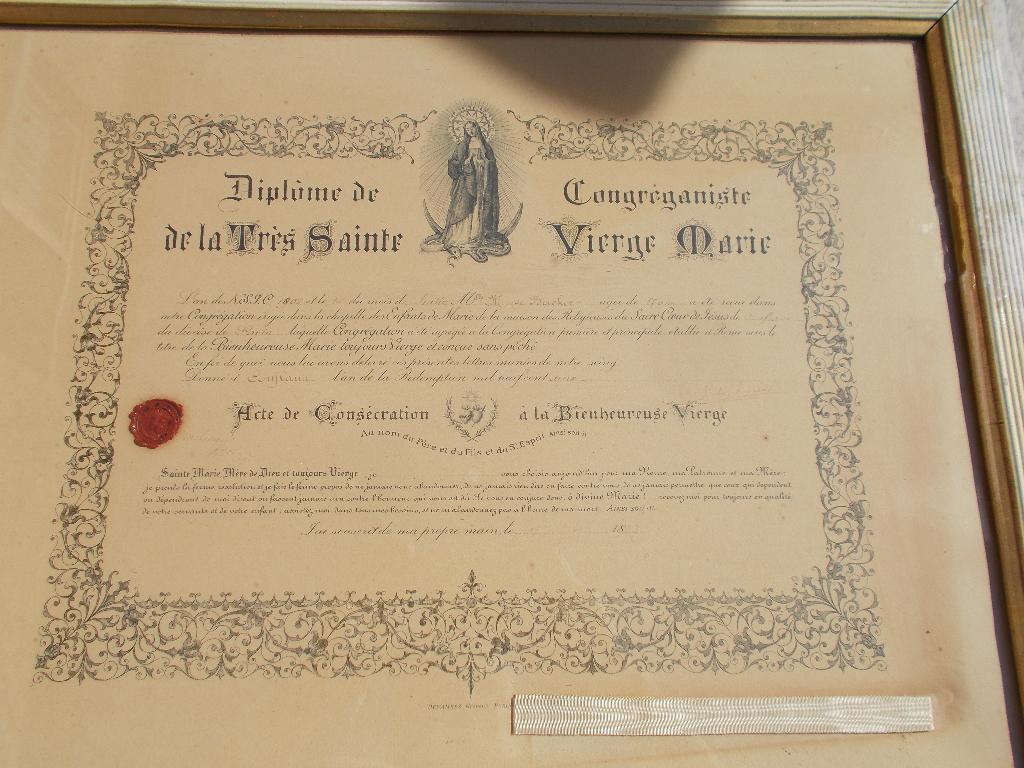 18 02 diplôme d'entrée au monastère, sceau de cire Hart, Enlèvement ou Envoi, Utilisé, Autres types